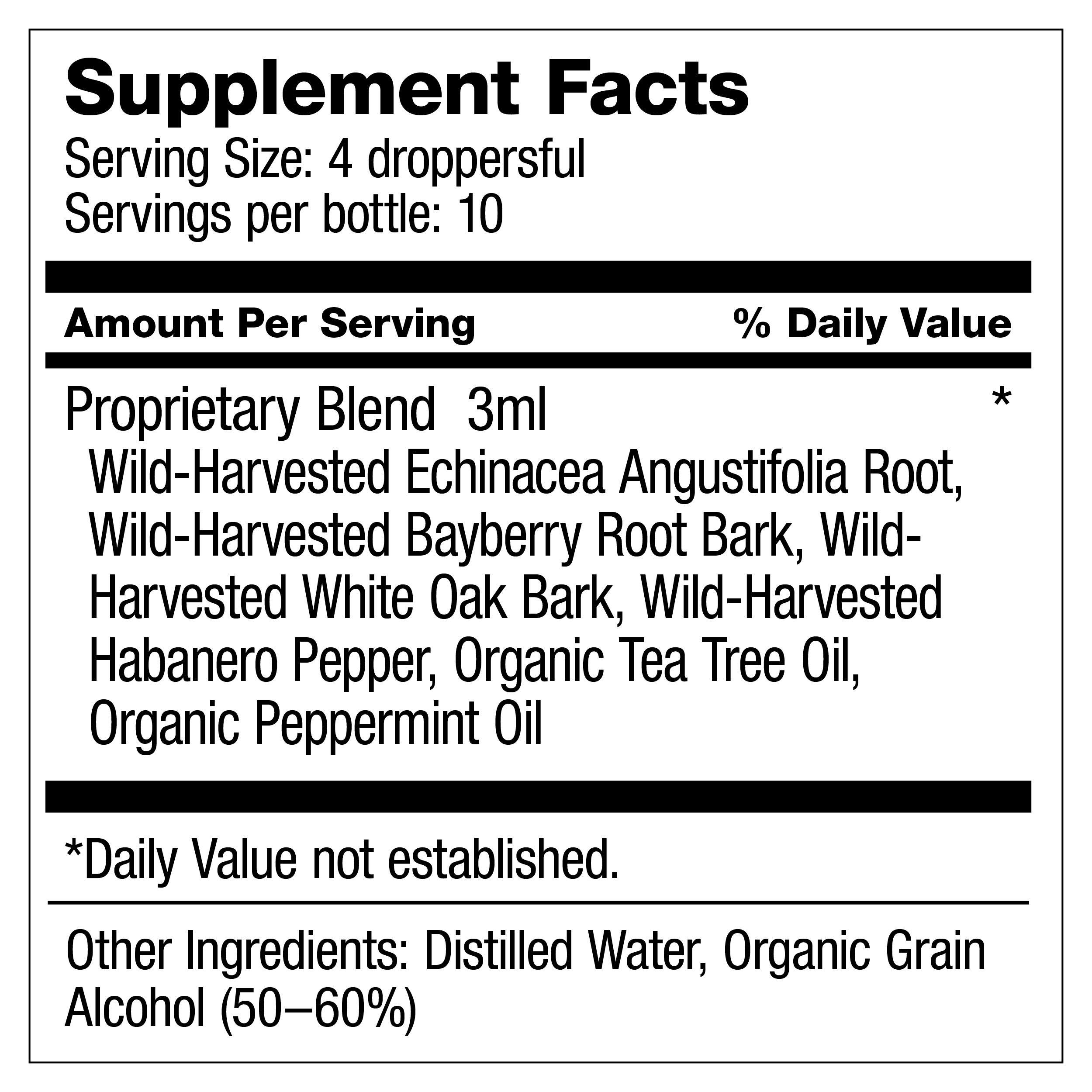 Dr Schulze's Tooth and Gum Supplement Facts