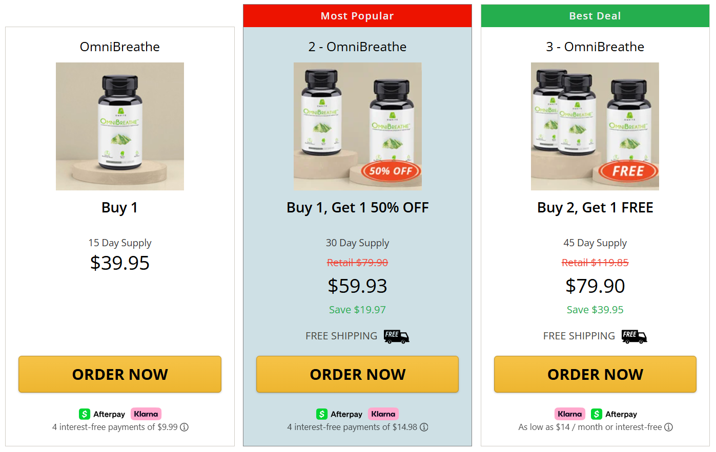 OmniBreathe Price Details